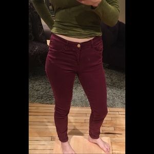 Zara Trafuluc Maroon Pants